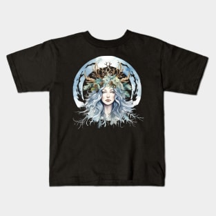 Winter Solstice - Snow Queen Kids T-Shirt